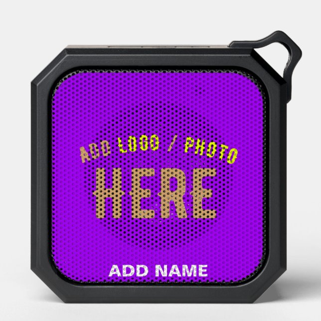 STYLISH MODERN CUSTOMIZABLE VIOLET VERIFIED BRAND BLUETOOTH SPEAKER (Front)