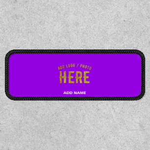 STYLISH MODERN CUSTOMIZABLE VIOLET VERIFIED BRAND PATCH