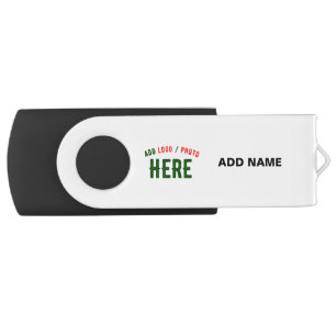 STYLISH MODERN CUSTOMIZABLE WHITE VERIFIED BRAND FLASH DRIVE