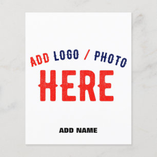 STYLISH MODERN CUSTOMIZABLE WHITE VERIFIED BRAND FLYER