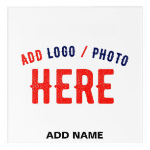 STYLISH MODERN CUSTOMIZABLE WHITE VERIFIED BRANDED ACRYLIC PRINT