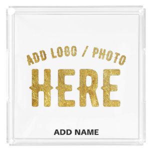 STYLISH MODERN CUSTOMIZABLE WHITE VERIFIED BRANDED ACRYLIC TRAY