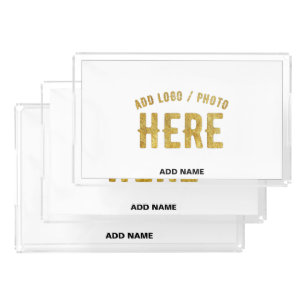 STYLISH MODERN CUSTOMIZABLE WHITE VERIFIED BRANDED ACRYLIC TRAY
