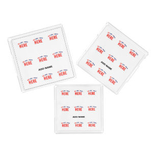 STYLISH MODERN CUSTOMIZABLE WHITE VERIFIED BRANDED ACRYLIC TRAY