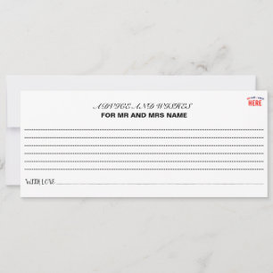 STYLISH MODERN CUSTOMIZABLE WHITE VERIFIED BRANDED ADVICE CARD