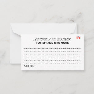 STYLISH MODERN CUSTOMIZABLE WHITE VERIFIED BRANDED ADVICE CARD