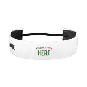 STYLISH MODERN CUSTOMIZABLE WHITE VERIFIED BRANDED ATHLETIC HEADBAND