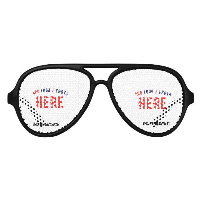 STYLISH MODERN CUSTOMIZABLE WHITE VERIFIED BRANDED AVIATOR SUNGLASSES (Front)