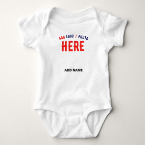 STYLISH MODERN CUSTOMIZABLE WHITE VERIFIED BRANDED BABY BODYSUIT