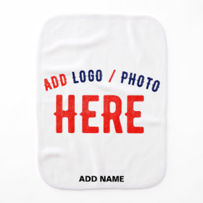 STYLISH MODERN CUSTOMIZABLE WHITE VERIFIED BRANDED BABY BURP CLOTH