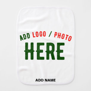 STYLISH MODERN CUSTOMIZABLE WHITE VERIFIED BRANDED BABY BURP CLOTH