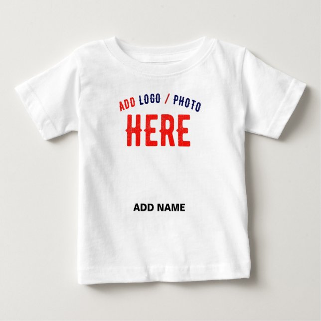 STYLISH MODERN CUSTOMIZABLE WHITE VERIFIED BRANDED BABY T-Shirt (Front)