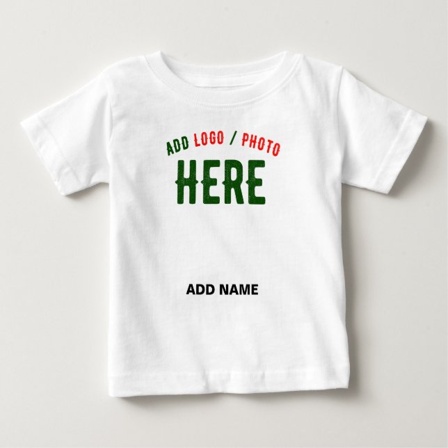 STYLISH MODERN CUSTOMIZABLE WHITE VERIFIED BRANDED BABY T-Shirt (Front)