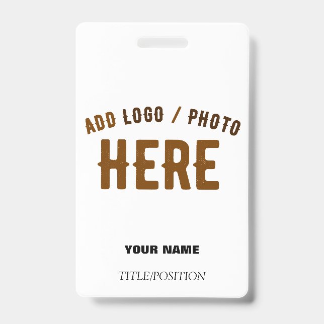 STYLISH MODERN CUSTOMIZABLE WHITE VERIFIED BRANDED BADGE (Front)