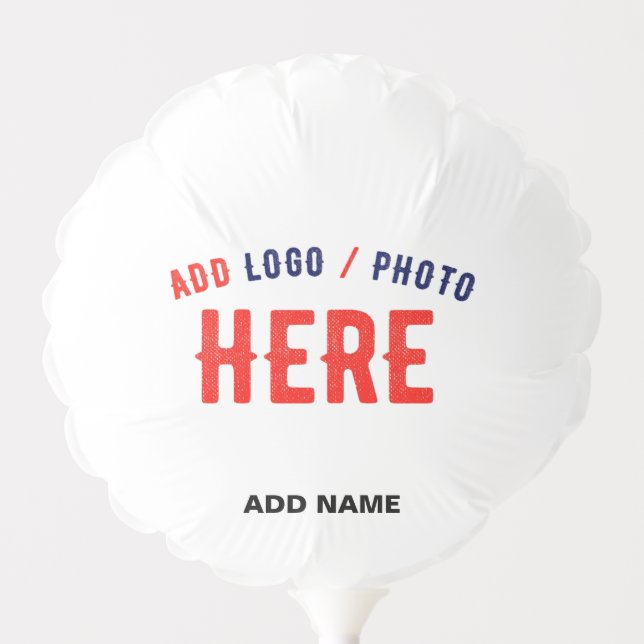 STYLISH MODERN CUSTOMIZABLE WHITE VERIFIED BRANDED BALLOON (Front)