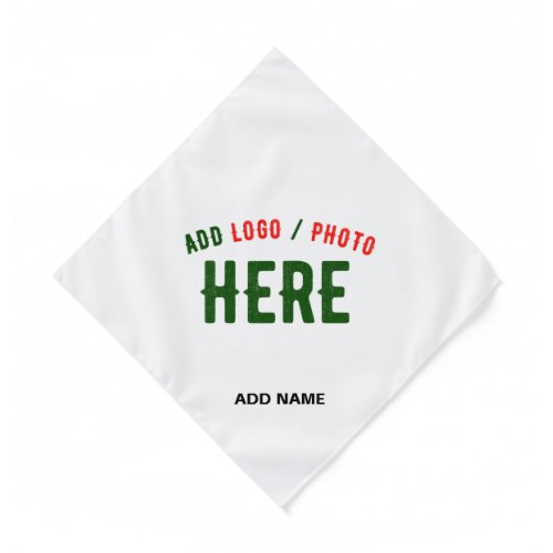 STYLISH MODERN CUSTOMIZABLE WHITE VERIFIED BRANDED BANDANA