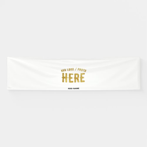 STYLISH MODERN CUSTOMIZABLE WHITE VERIFIED BRANDED BANNER