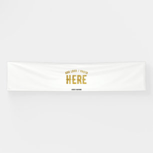 STYLISH MODERN CUSTOMIZABLE WHITE VERIFIED BRANDED BANNER