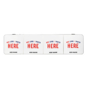 STYLISH MODERN CUSTOMIZABLE WHITE VERIFIED BRANDED BEER PONG TABLE