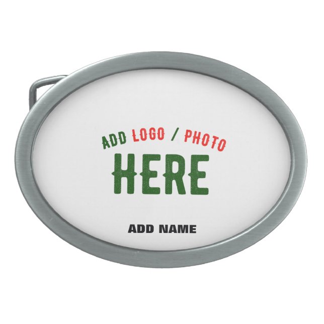 STYLISH MODERN CUSTOMIZABLE WHITE VERIFIED BRANDED BELT BUCKLE (Front)