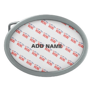STYLISH MODERN CUSTOMIZABLE WHITE VERIFIED BRANDED BELT BUCKLE