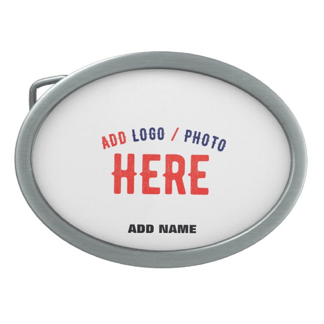 STYLISH MODERN CUSTOMIZABLE WHITE VERIFIED BRANDED BELT BUCKLE (Front)