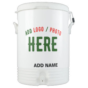 STYLISH MODERN CUSTOMIZABLE WHITE VERIFIED BRANDED BEVERAGE COOLER