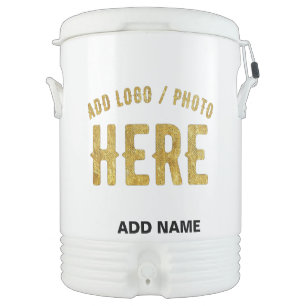 STYLISH MODERN CUSTOMIZABLE WHITE VERIFIED BRANDED BEVERAGE COOLER