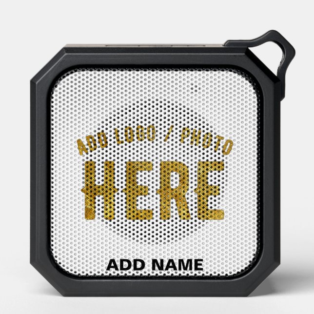 STYLISH MODERN CUSTOMIZABLE WHITE VERIFIED BRANDED BLUETOOTH SPEAKER (Front)