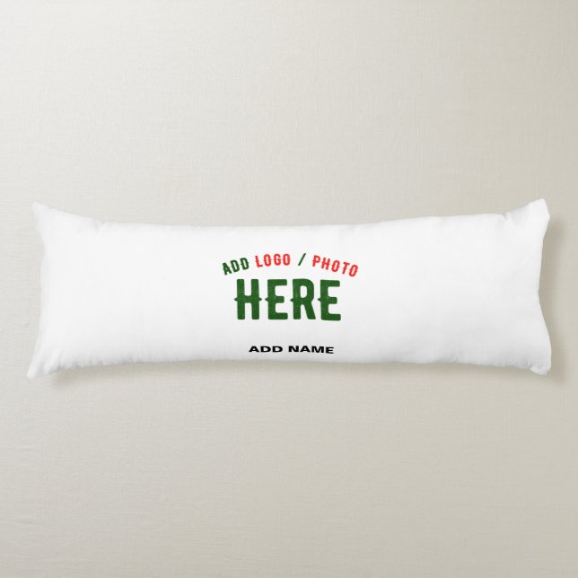 STYLISH MODERN CUSTOMIZABLE WHITE VERIFIED BRANDED BODY PILLOW (Front)