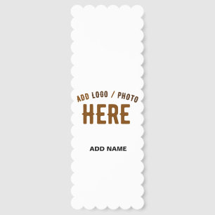 STYLISH MODERN CUSTOMIZABLE WHITE VERIFIED BRANDED BOOKMARKS