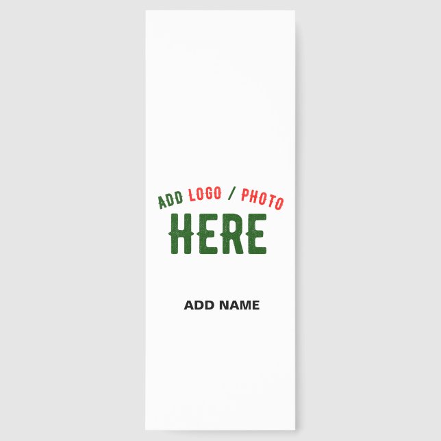 STYLISH MODERN CUSTOMIZABLE WHITE VERIFIED BRANDED BOOKMARKS (Front)