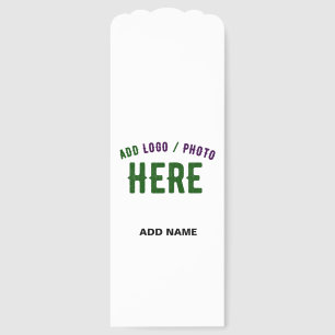 STYLISH MODERN CUSTOMIZABLE WHITE VERIFIED BRANDED BOOKMARKS