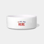 STYLISH MODERN CUSTOMIZABLE WHITE VERIFIED BRANDED BOWL<br><div class="desc">THIS IS A DESIGN FITTING FOR EVERYONE.YOU CAN CHANGE, RESIZE OR ADD LOGO, PHOTO, TEXT AND COLOURS THE WAY YOU LIKE.THANK YOU.</div>