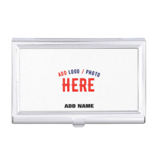 STYLISH MODERN CUSTOMIZABLE WHITE VERIFIED BRANDED BUSINESS CARD CASE