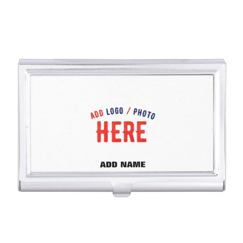 STYLISH MODERN CUSTOMIZABLE WHITE VERIFIED BRANDED BUSINESS CARD CASE