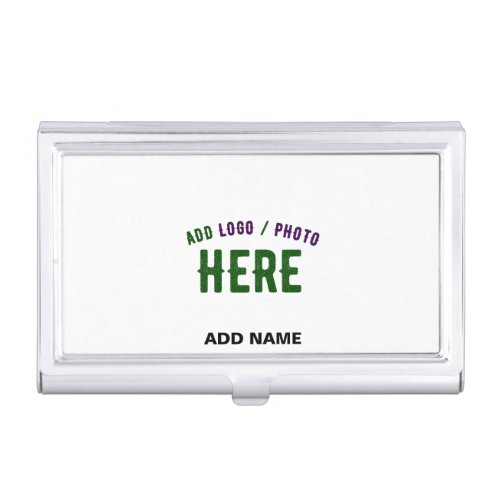 STYLISH MODERN CUSTOMIZABLE WHITE VERIFIED BRANDED BUSINESS CARD CASE