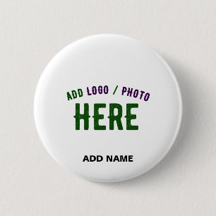 STYLISH MODERN CUSTOMIZABLE WHITE VERIFIED BRANDED BUTTON