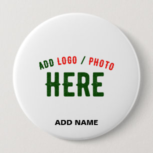 STYLISH MODERN CUSTOMIZABLE WHITE VERIFIED BRANDED BUTTON