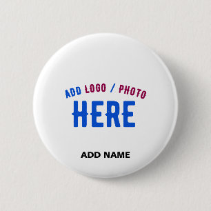 STYLISH MODERN CUSTOMIZABLE WHITE VERIFIED BRANDED BUTTON
