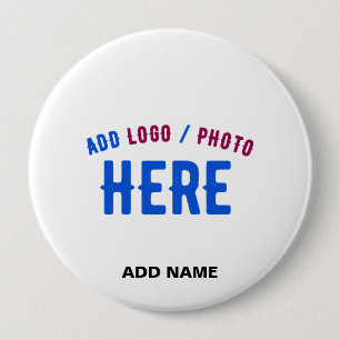 STYLISH MODERN CUSTOMIZABLE WHITE VERIFIED BRANDED BUTTON