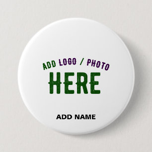 STYLISH MODERN CUSTOMIZABLE WHITE VERIFIED BRANDED BUTTON