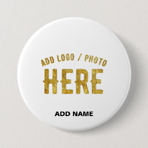 STYLISH MODERN CUSTOMIZABLE WHITE VERIFIED BRANDED BUTTON