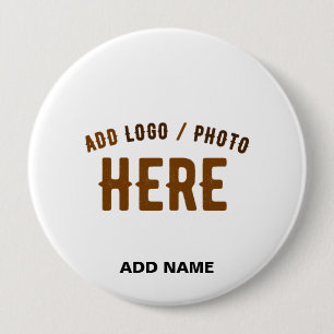 STYLISH MODERN CUSTOMIZABLE WHITE VERIFIED BRANDED BUTTON