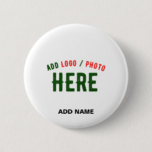 STYLISH MODERN CUSTOMIZABLE WHITE VERIFIED BRANDED BUTTON