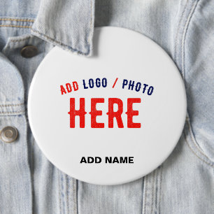 STYLISH MODERN CUSTOMIZABLE WHITE VERIFIED BRANDED BUTTON