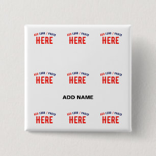 STYLISH MODERN CUSTOMIZABLE WHITE VERIFIED BRANDED BUTTON