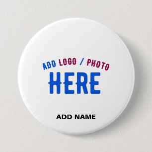 STYLISH MODERN CUSTOMIZABLE WHITE VERIFIED BRANDED BUTTON
