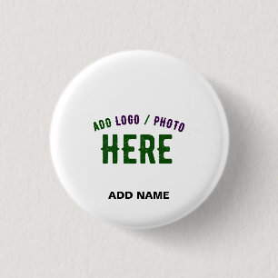 STYLISH MODERN CUSTOMIZABLE WHITE VERIFIED BRANDED BUTTON