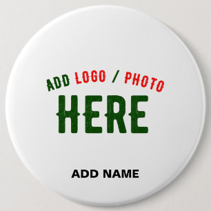 STYLISH MODERN CUSTOMIZABLE WHITE VERIFIED BRANDED BUTTON